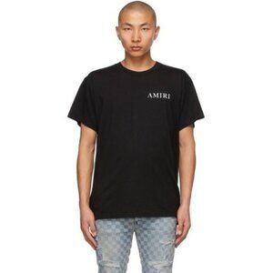 AMIRI Green leaf Logo Black Tee- RARE